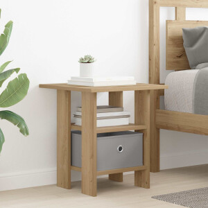 vidaXL Nachtkastje met lade Artisan Eiken 41 x 40 x 45 cm Bewerkt hout