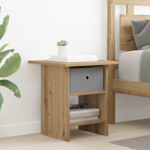 vidaXL Nachtkastje met lade Artisan Eiken 41 x 40 x 45 cm Bewerkt hout