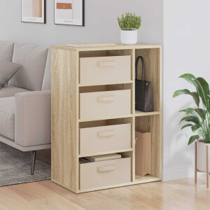 vidaXL Dressoir met lade Sonoma Eiken 60 x 33,5 x 84 cm