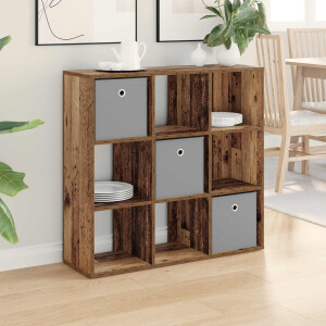 vidaXL Dressoir met lade Oudhout 88,5 x 29 x 84,5 cm