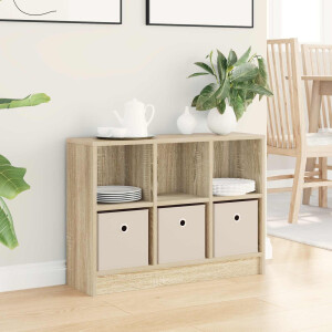 vidaXL Dressoir met lade Sonoma Eiken 73,5 x 22,5 x 53,5 cm