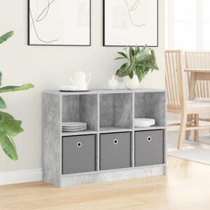 vidaXL Dressoir met lade Beton Grijs 88,5 x 27,5 x 63,5 cm