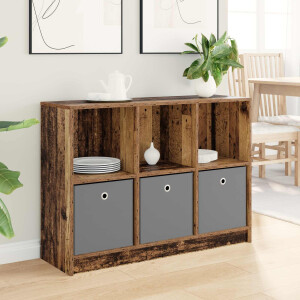 vidaXL Dressoir met lade Oudhout 102 x 32 x 73,5 cm