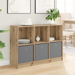 vidaXL Dressoir met lade Artisan Eiken 102 x 32 x 73,5 cm
