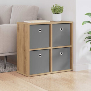 vidaXL Dressoir met lade Artisan Eiken 59,5 x 27 x 57 cm