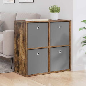 vidaXL Dressoir met lade Gerookt eiken 68,5 x 32 x 67 cm