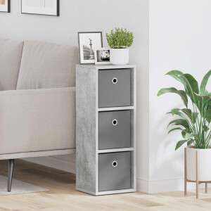 vidaXL Dressoir met lade Beton Grijs 25,5 x 22 x 69,5 cm