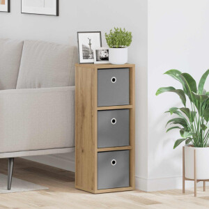 vidaXL Dressoir met lade Artisan Eiken 25,5 x 22 x 69,5 cm