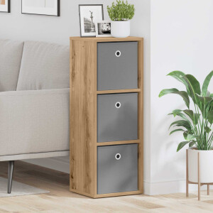 vidaXL Dressoir met lade Artisan Eiken 30,5 x 27 x 84,5 cm