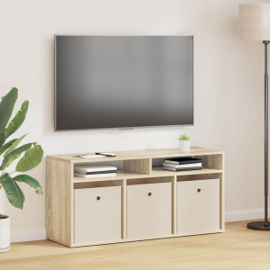 vidaXL Laagkast met lade Sonoma Eiken 102 x 32 x 48,5 cm