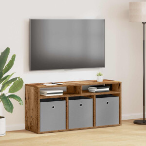 vidaXL Laagkast met lade Oudhout 102 x 32 x 48,5 cm