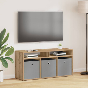 vidaXL Laagkast met lade Artisan Eiken 102 x 32 x 48,5 cm