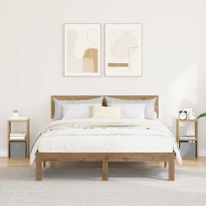 vidaXL Nachtkastje met lade 2 pcs Artisan Eiken 25,5 x 22 x 49,5 cm