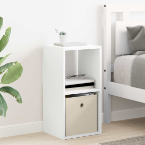 vidaXL Nachtkastje met lade Wit 30,5 x 27 x 59,5 cm Bewerkt hout
