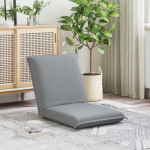 vidaXL Verstelbare vlo stoelen Lichtgrijs Stof