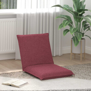 vidaXL Verstelbare vlo stoelen Wijnrood Stof