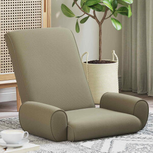 vidaXL Verstelbare vlo stoelen Kaki Grove Fluweel