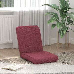 vidaXL Verstelbare vlo stoelen Wijnrood Stof