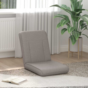 vidaXL Verstelbare vlo stoelen Taupe Stof