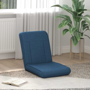 vidaXL Verstelbare vlo stoelen Blauw Stof