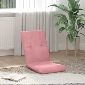 vidaXL Verstelbare vlo stoelen Roze Fluweel