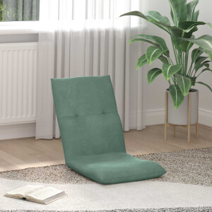 vidaXL Verstelbare vlo stoelen Zeegroen Fluweel