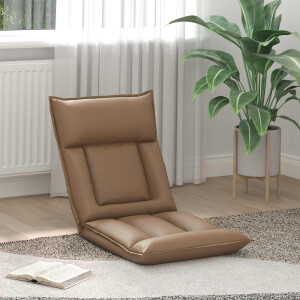 vidaXL Verstelbare vlo stoelen Cappuccino Kunstleer