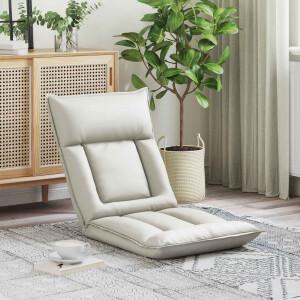 vidaXL Verstelbare vlo stoelen Wit Kunstleer