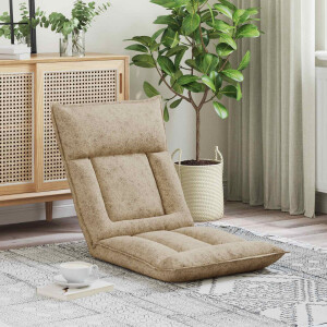 vidaXL Verstelbare vlo stoelen Lichtgrijs Stof