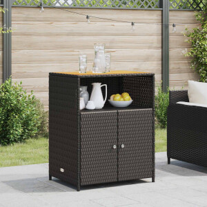 vidaXL Kast met plank Zwart 70 x 50 x 87 cm Polyester en Roly Ratten