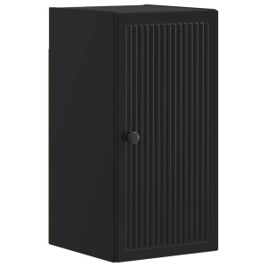 vidaXL Badkamer wandkast EDE Zwart 30 x 31 x 59 cm Bewerkt hout