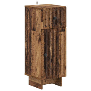 vidaXL Badkamer Opbergkast EDE Oud hout 30 x 31 x 80 cm Bewerkt hout