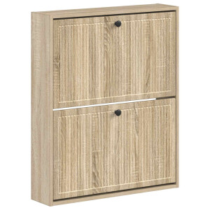 vidaXL Wandgemonteerde Schoenkast EDE 71 x 17 x 86 cm Bewerkt hout