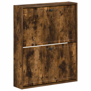 vidaXL Wandgemonteerde Schoenkast EDE 71 x 17 x 86 cm Bewerkt hout