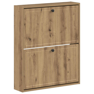 vidaXL Wandgemonteerde Schoenkast EDE 71 x 17 x 86 cm Bewerkt hout