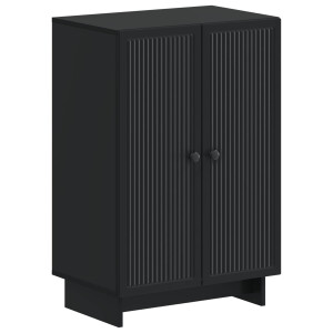 vidaXL Schoenenkast EDE 59,5 x 39,5 x 90 cm Bewerkt hout Zwart