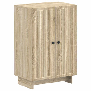 vidaXL Schoenenkast EDE 59,5 x 39,5 x 90 cm Bewerkt hout Sonoma Eiken