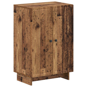 vidaXL Schoenenkast EDE 59,5 x 39,5 x 90 cm Bewerkt hout Oud hout