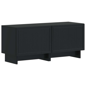 vidaXL Tv-meubel Zwart Bewerkt hout