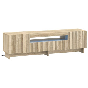 vidaXL LED tv-meubel Sonoma Eiken Bewerkt hout