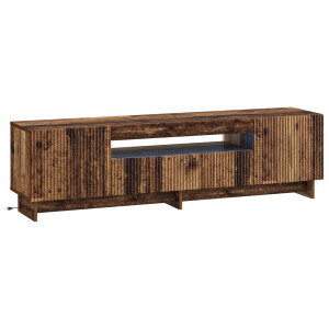 vidaXL LED tv-meubel Oud hout Bewerkt hout