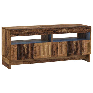 vidaXL LED tv-meubel Oud hout Bewerkt hout
