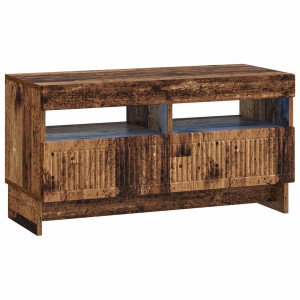 vidaXL LED tv-meubel Oud hout Bewerkt hout