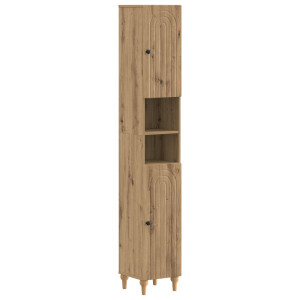 vidaXL Badkamerkast met Open Plank ALKMAAR Artisanaal eiken