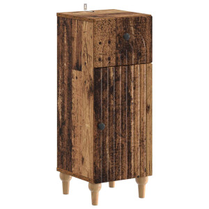 vidaXL Badkamer Opbergkast ALKMAAR Oud hout 30 x 31 x 80 cm