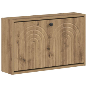 vidaXL Wandgemonteerde Schoenkast ALKMAAR 71 x 17 x 43 cm Bewerkt hout