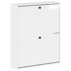 vidaXL Wandgemonteerde Schoenkast ALKMAAR 71 x 17 x 86 cm Bewerkt hout