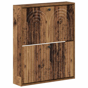 vidaXL Wandgemonteerde Schoenkast ALKMAAR 71 x 17 x 86 cm Bewerkt hout