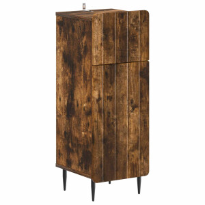 vidaXL Badkamer Opbergkast ZWOLLE Gerookt eiken 30 x 31 x 79,5 cm