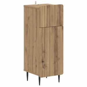 vidaXL Badkamer Opbergkast ZWOLLE Artisanaal eiken 30 x 31 x 79,5 cm